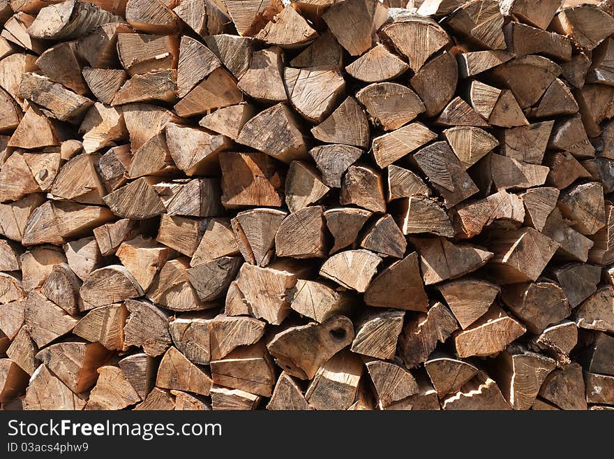 The stack of a logs. The stack of a logs