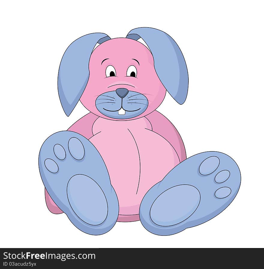 Pink and Blue Bunny