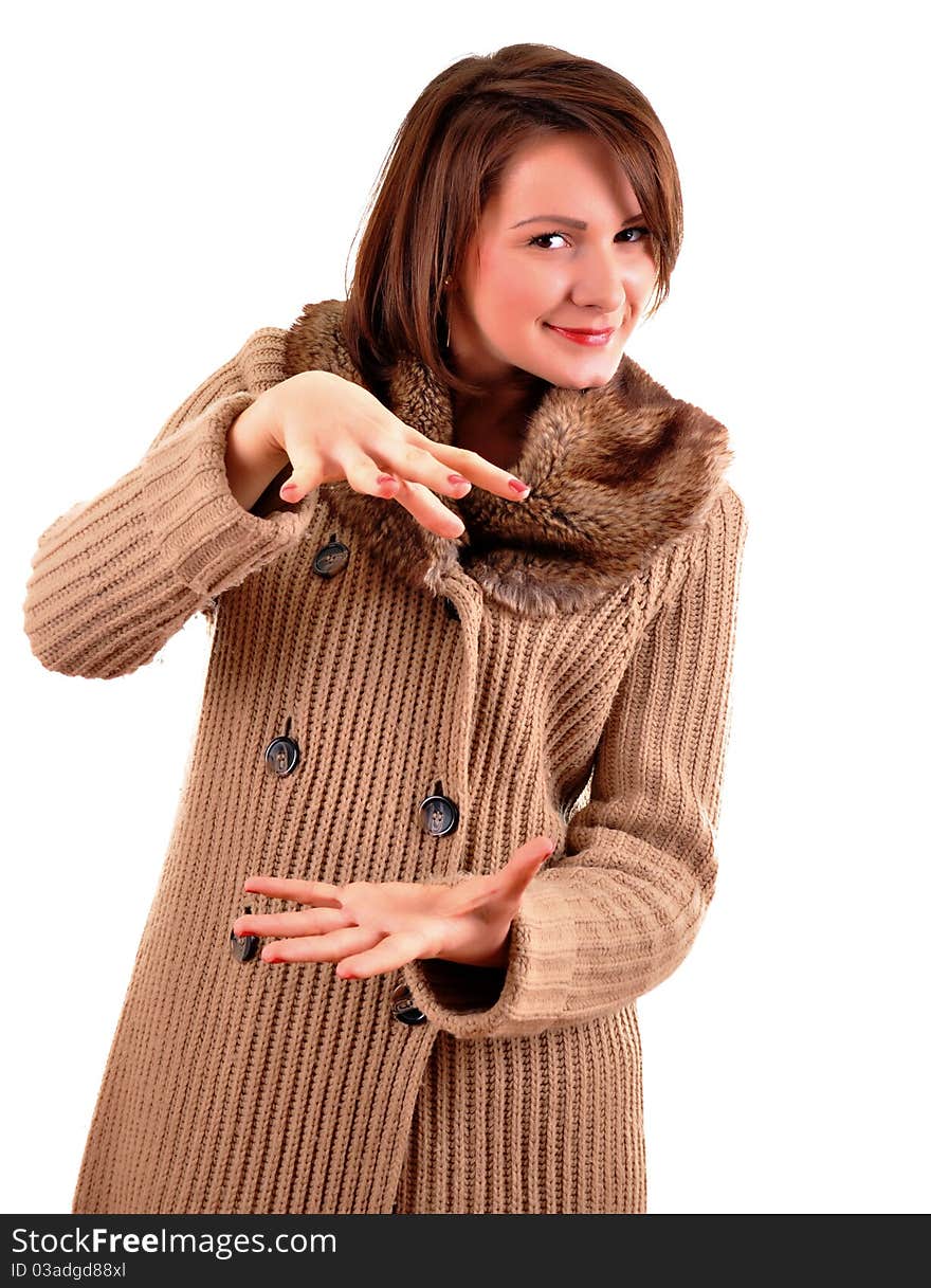 Portrait of happy smiling woman