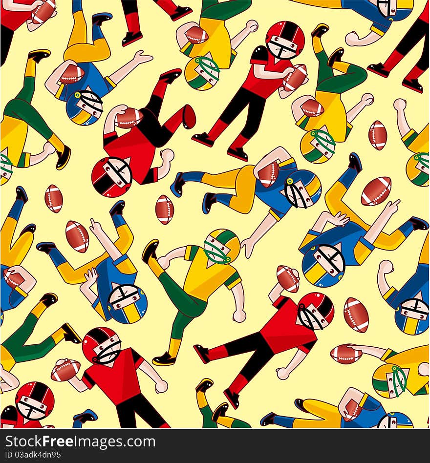 Seamless Football Pattern