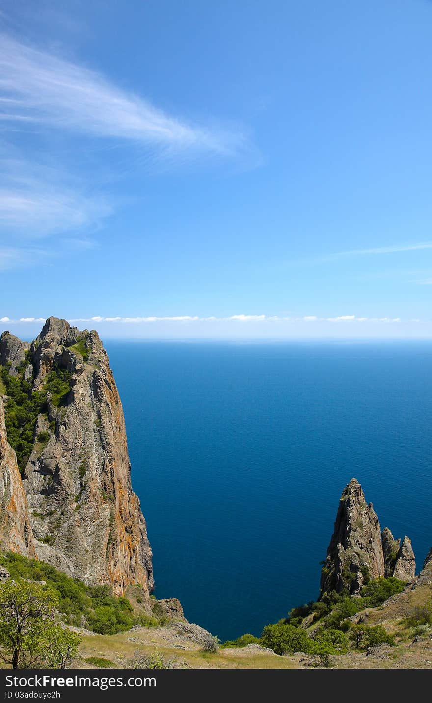 Rock at the sea coast