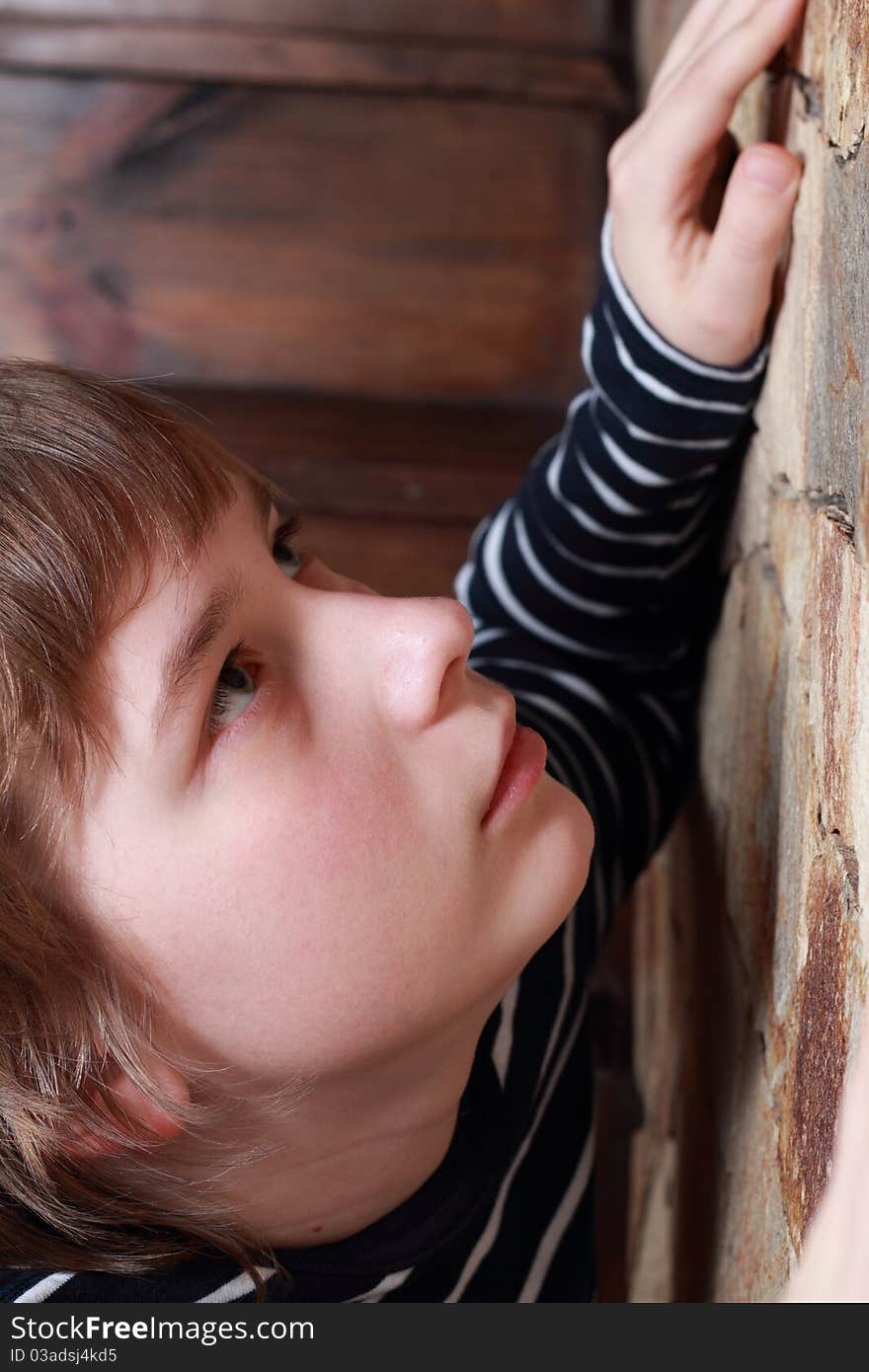 Portrait of a young boy.