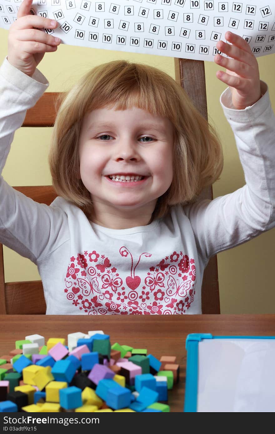 Young girl at play.