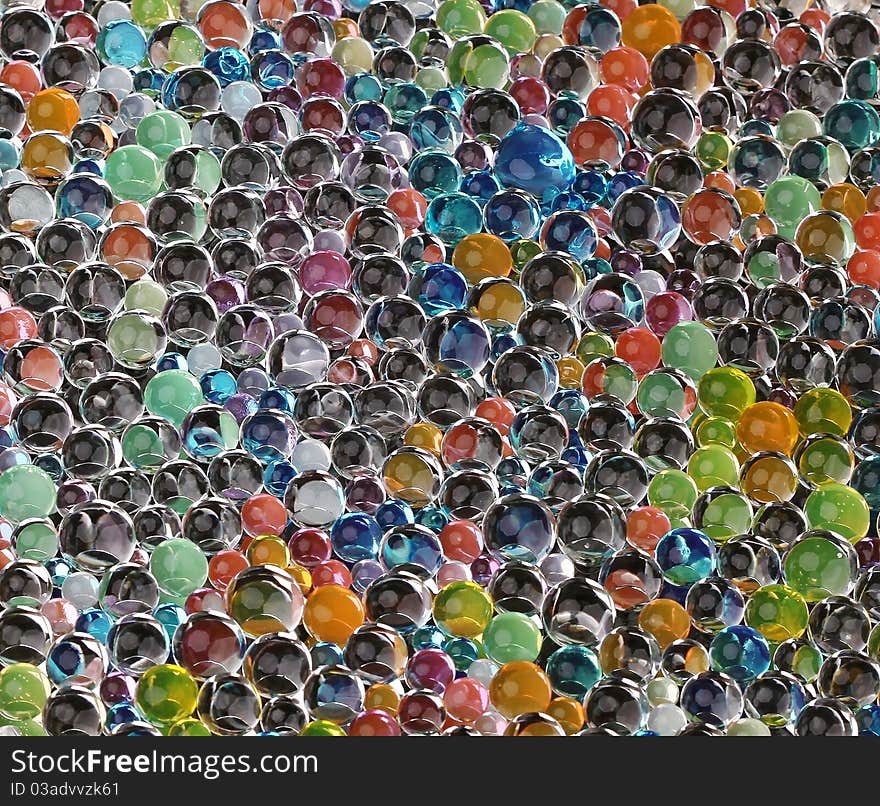 Multi-colored background from different color balls. Multi-colored background from different color balls