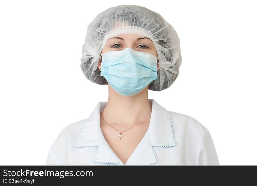 Nurse on a white background