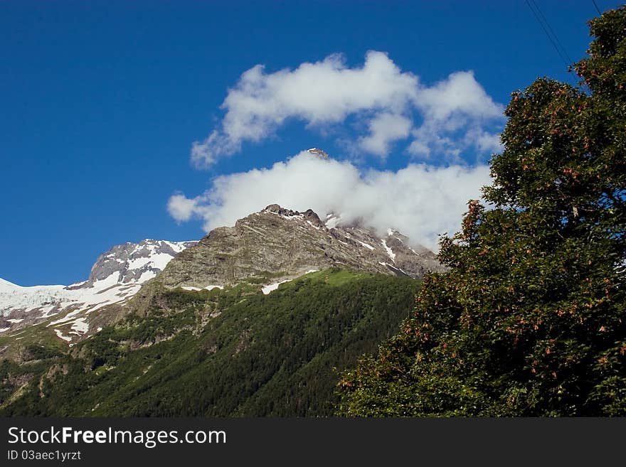 Caucasus Mountains. Dombai