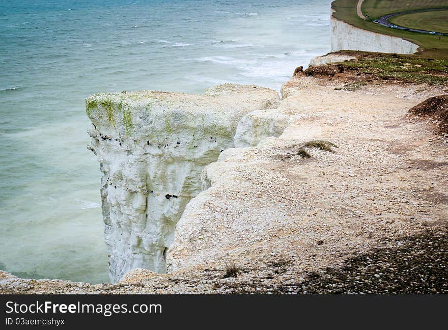 Seaside Cliffs. Beautiful Landscape In The Summer.