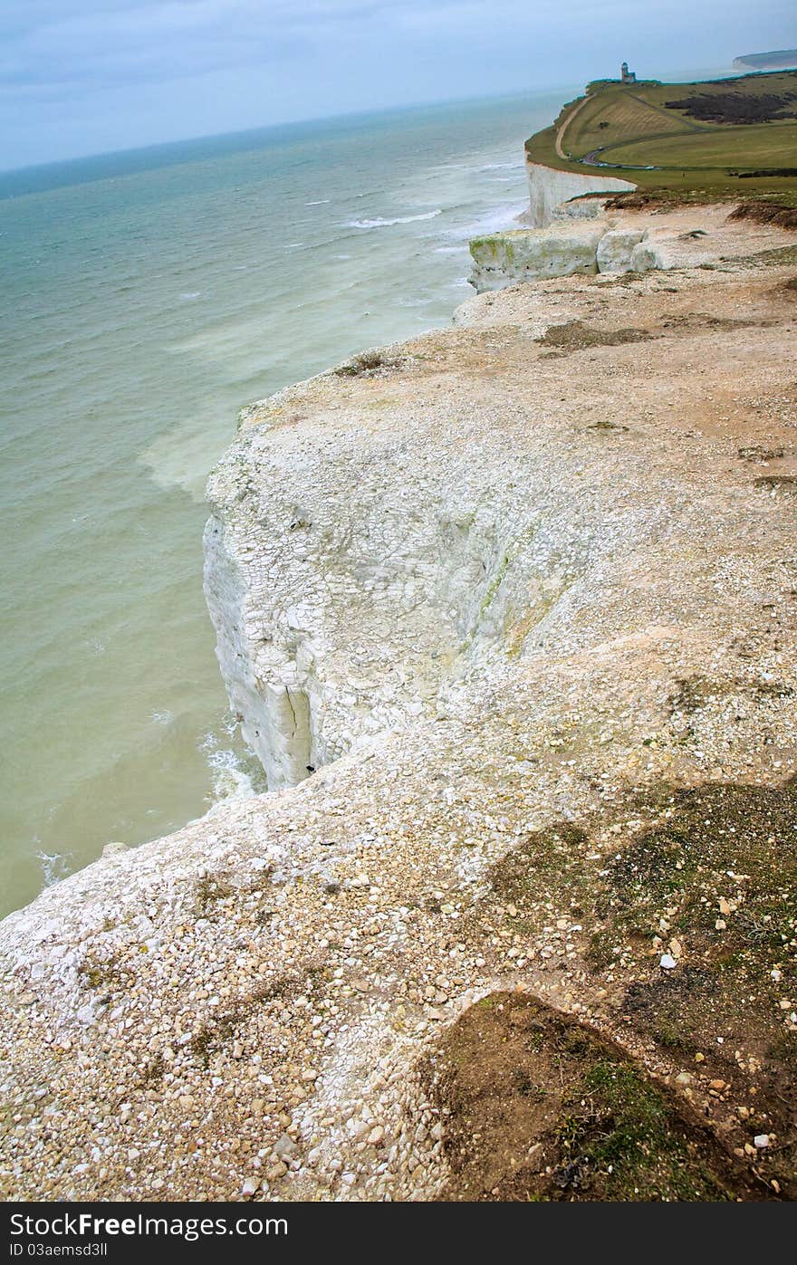 Seaside cliffs. Beautiful landscape in the summer