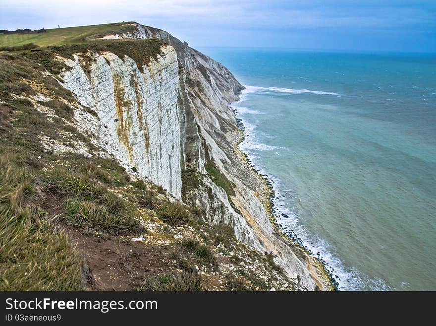 Seaside Cliffs. Beautiful Landscape In The Summer.