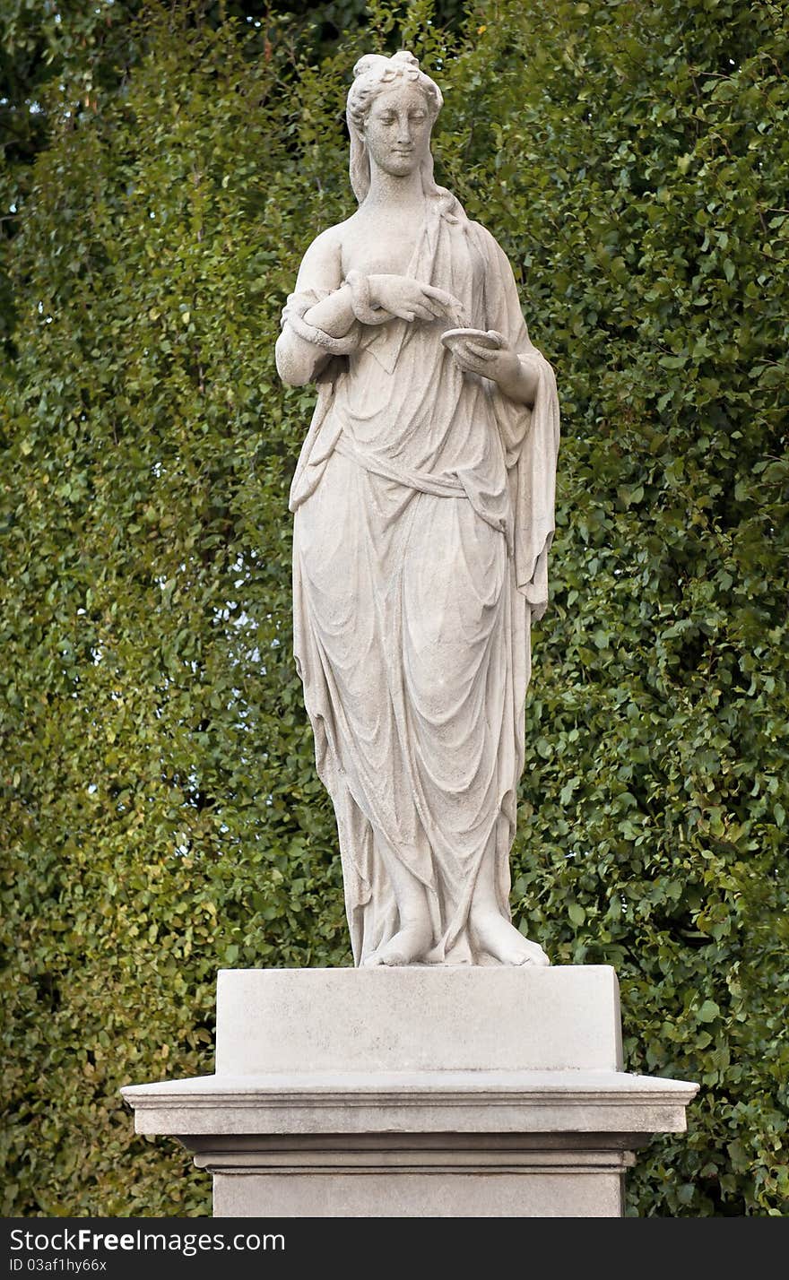 The Statue of Hygenia on the Great Parterre, Schonbrunn Palace