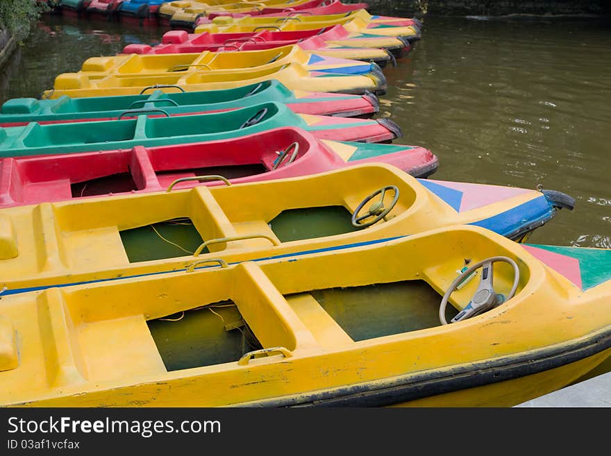 Colorful boats