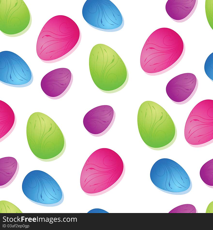 Bright Easter Egg Seamless Tile