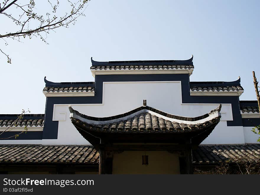 This is the ancient Chinese architectural decoration. This is the ancient Chinese architectural decoration