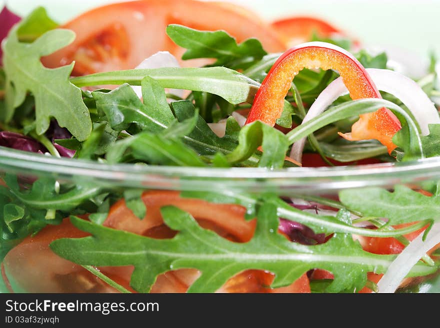 Healthy green salad