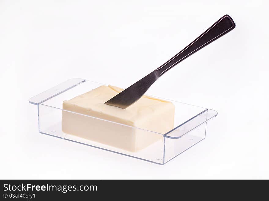 Fresh butter isolated