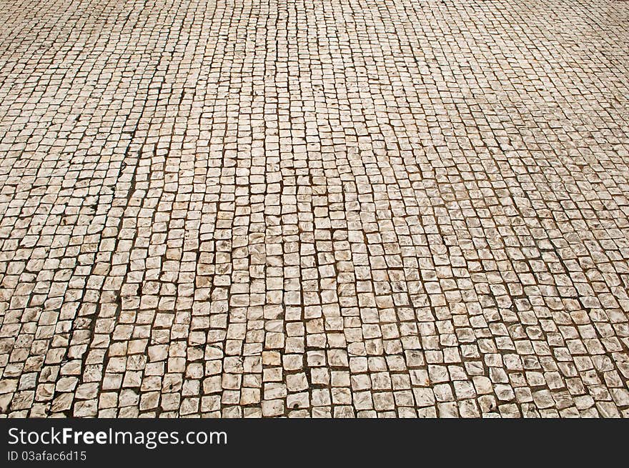 Brown Small Brick floor perspective