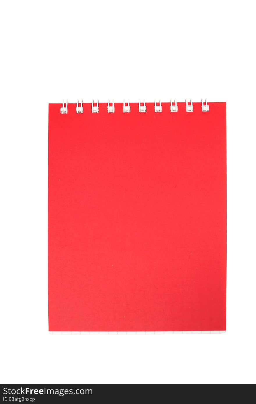 An image of notebook on white background. An image of notebook on white background