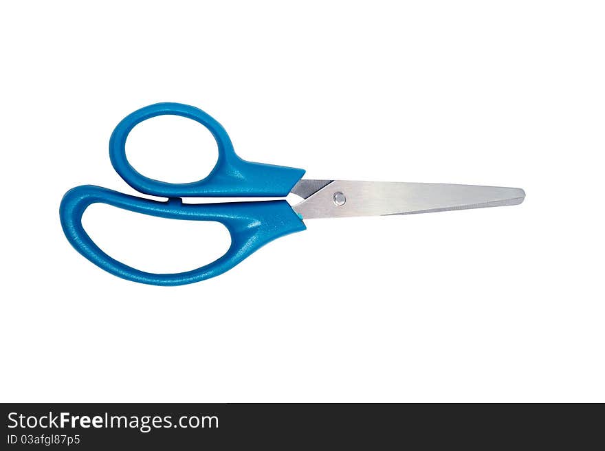 Black handled scissors