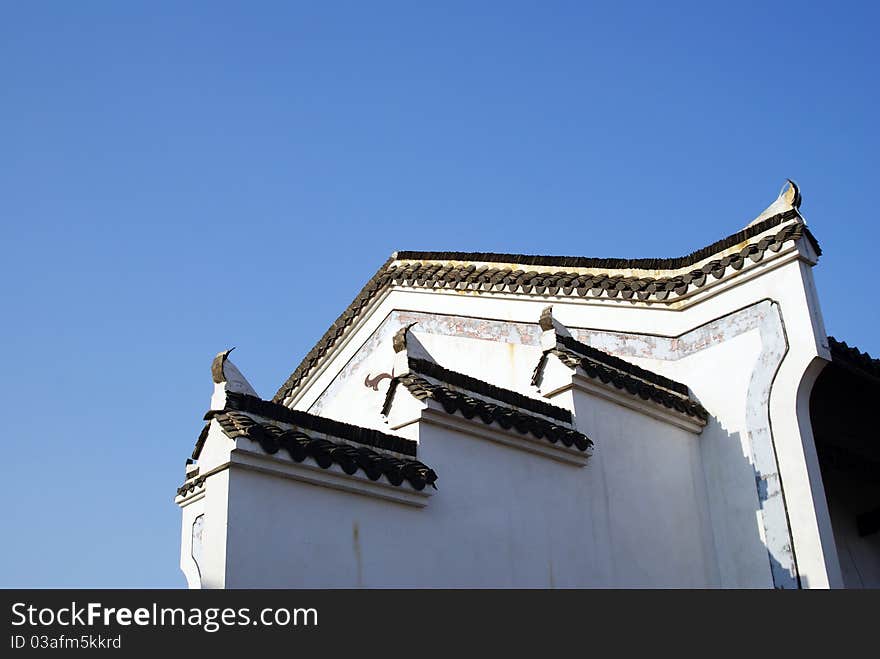 This is the ancient Chinese architectural decoration. This is the ancient Chinese architectural decoration