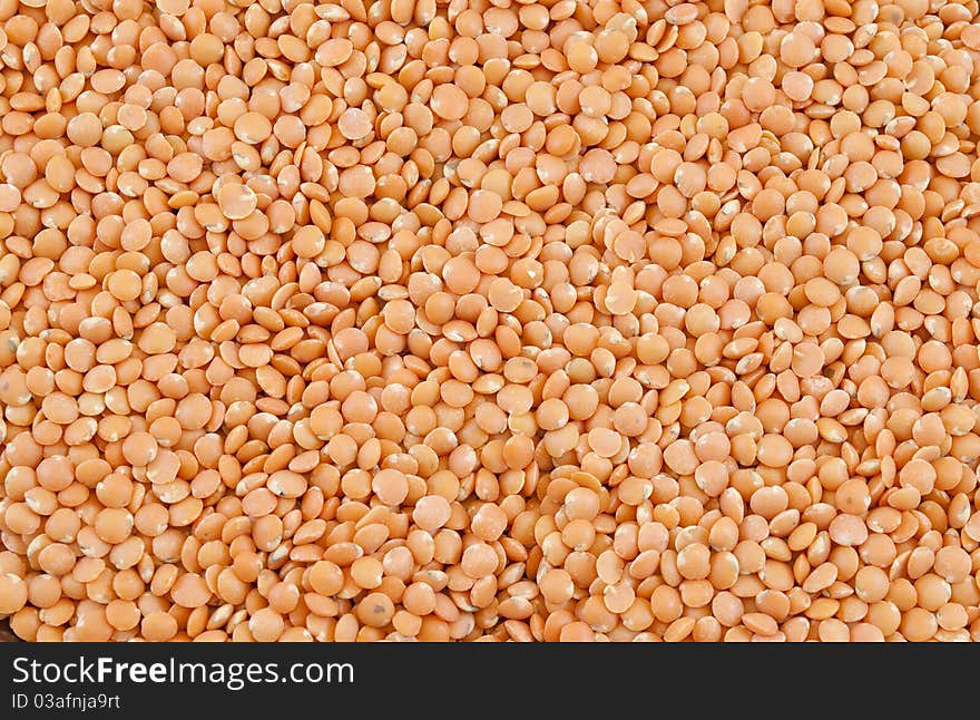 Red turkish lentils macro photography background