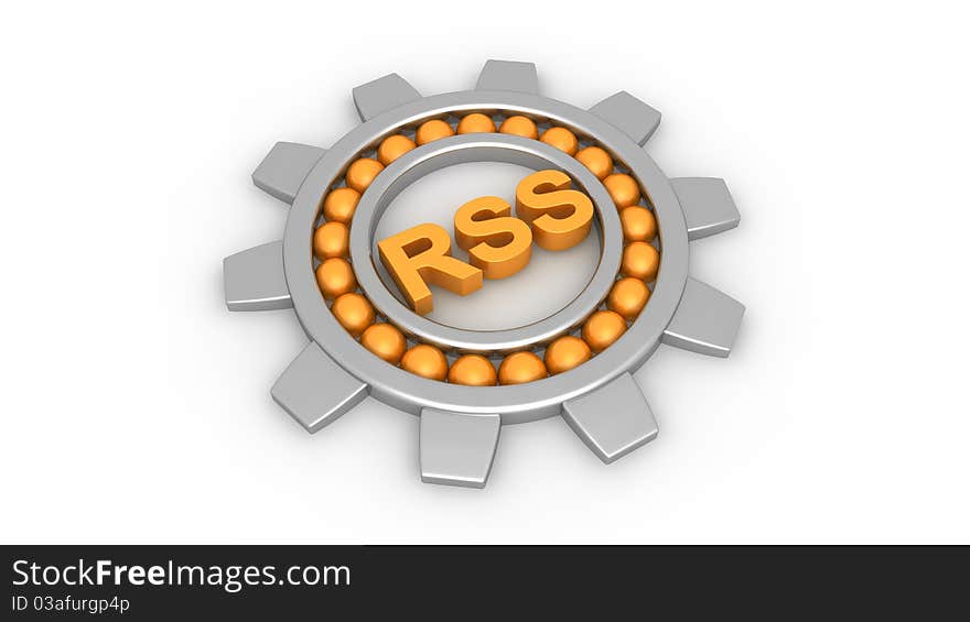 RSS Concept in 3D style