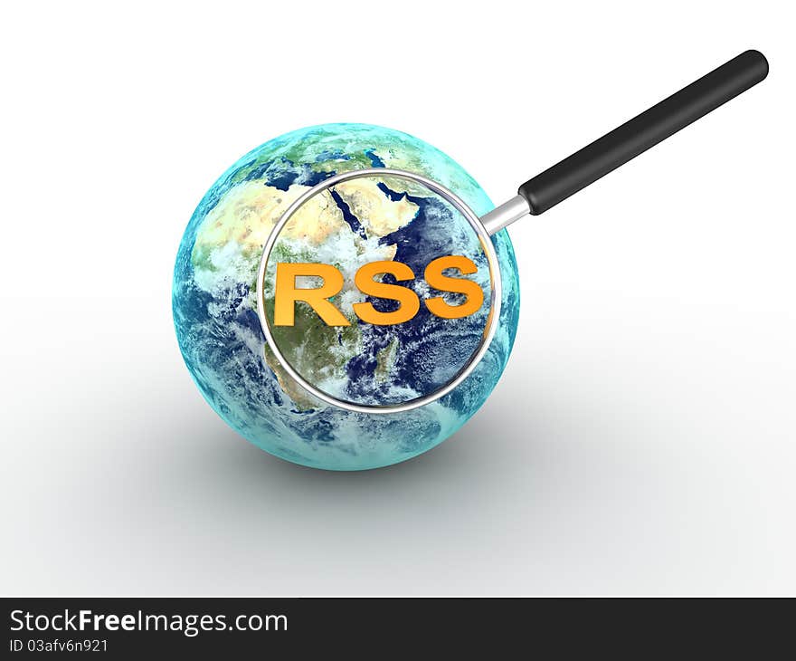 RSS Concept in 3D style