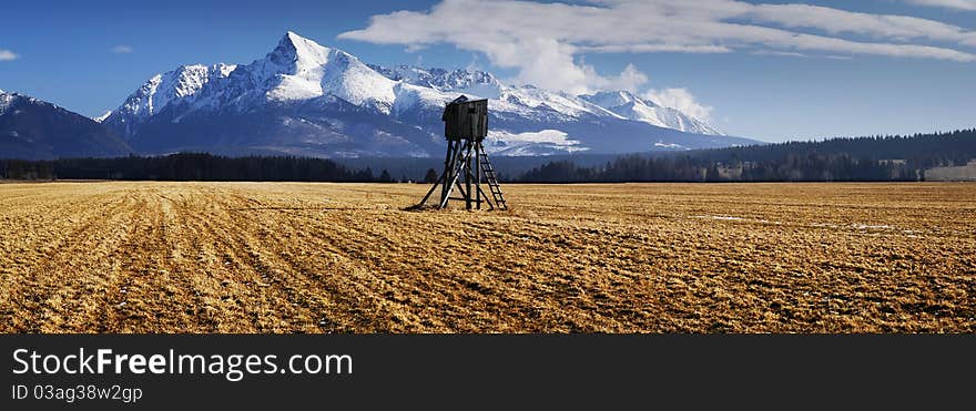 View of the High Tatras National Krivan peak. View of the High Tatras National Krivan peak