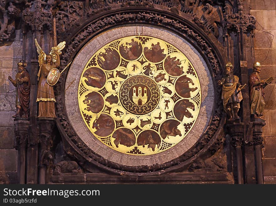 Astronomical Clock Old town square Prague Czech Republic