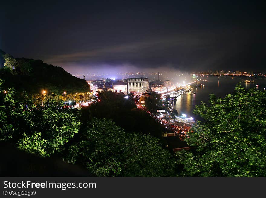 Kiev after celebration day of europe. Kiev after celebration day of europe