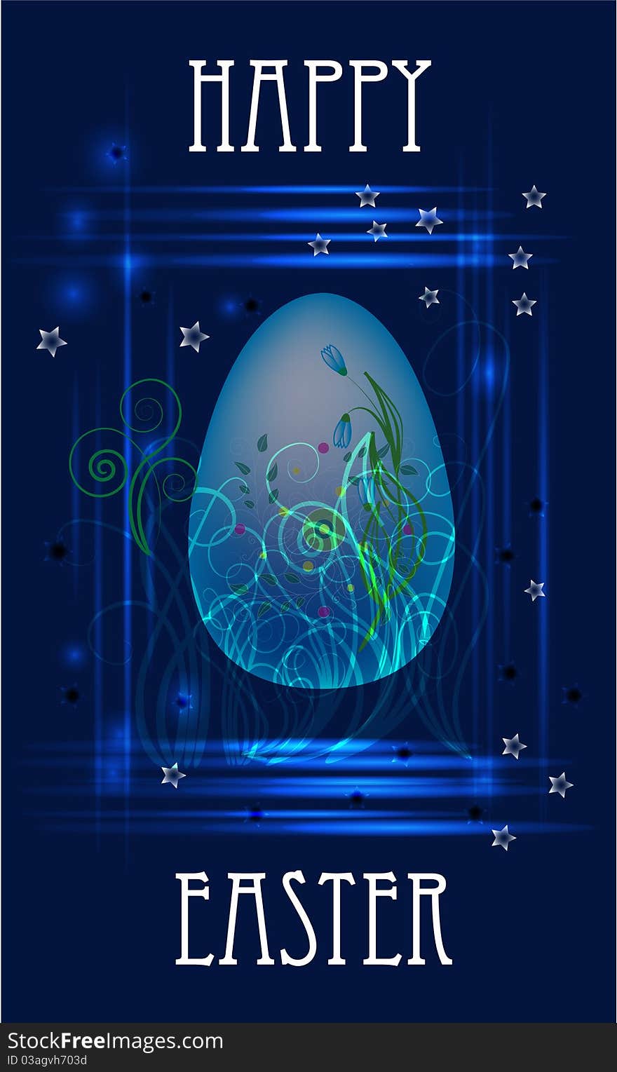 Ilustration of an easter egg. Ilustration of an easter egg