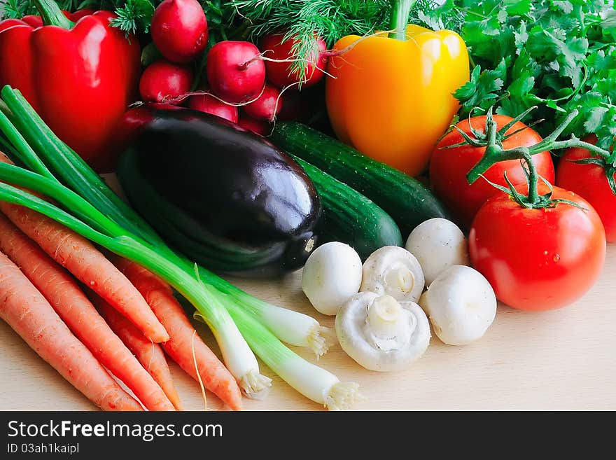 Vegetables On A Table