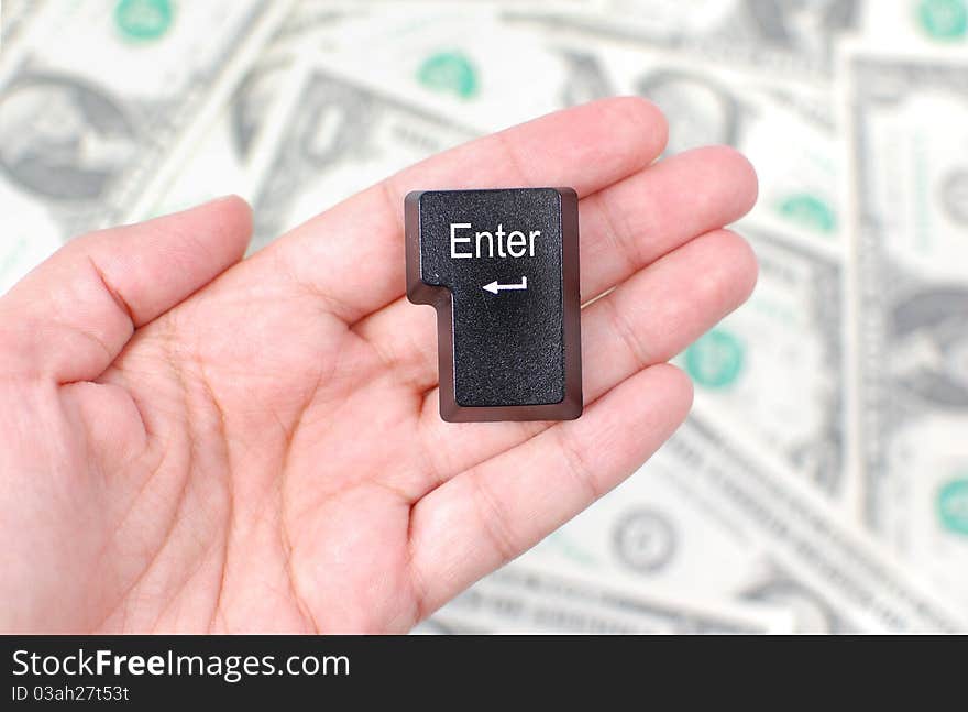 Enter key and money