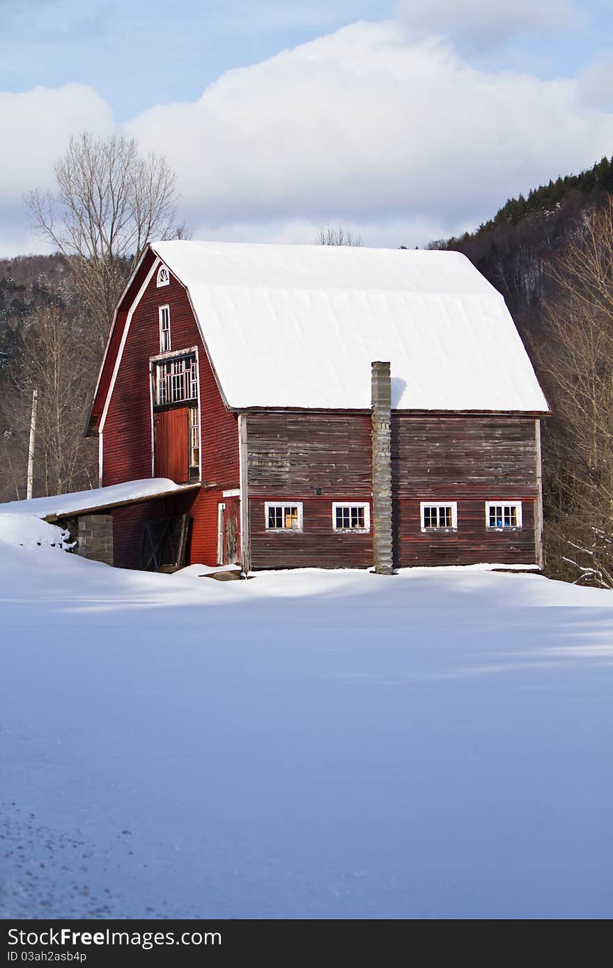 Faded barn