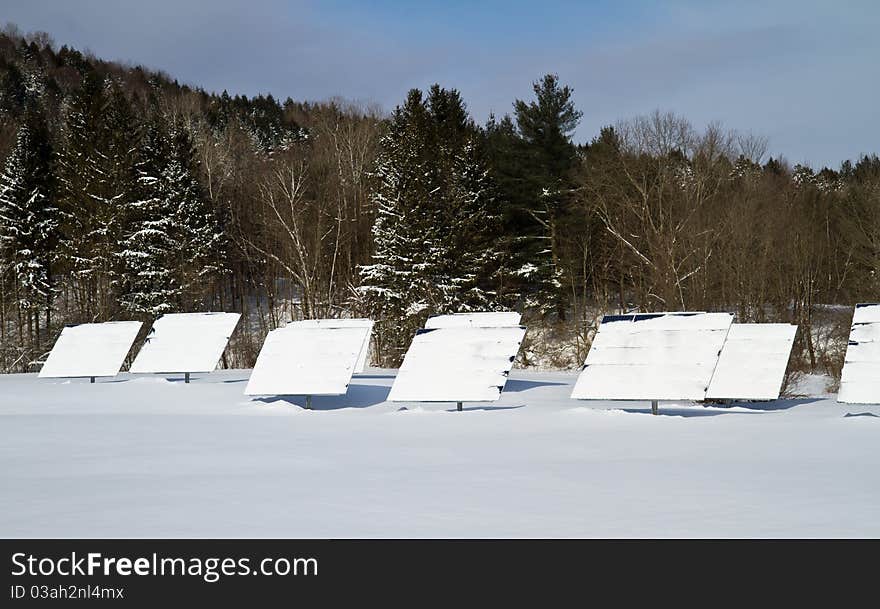 Winter solar panels