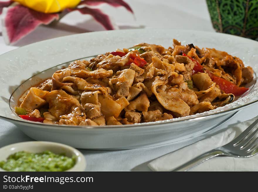 Spicy tortilla chicken