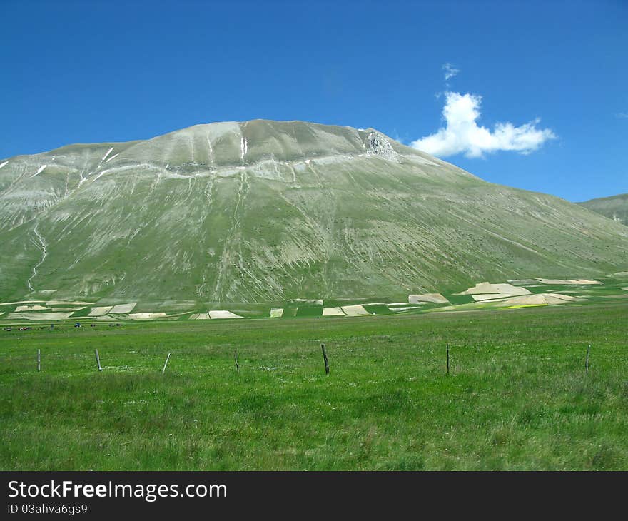 Mountain landscapee green beautiful background