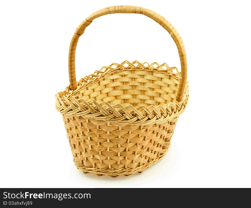 An Empty Wattled Basket