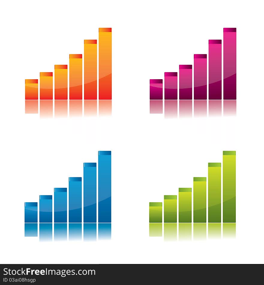 Colorful, Glossy  Graph Set