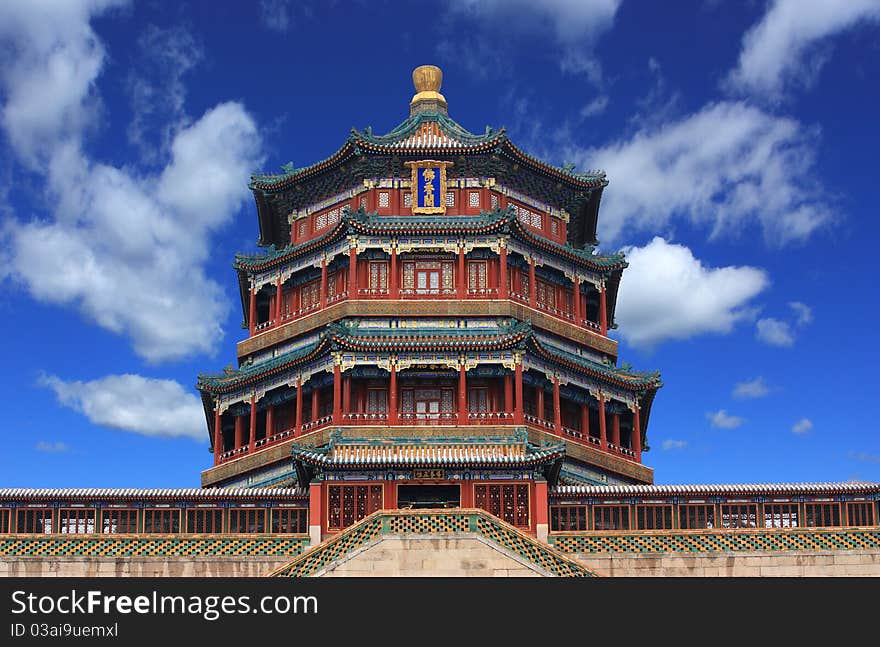 The foxiangge of Summer Palace,beijing ,china.