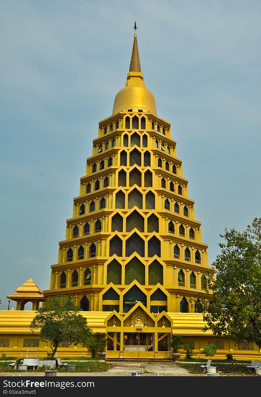 The pagoda in the buddhism temple. The pagoda in the buddhism temple