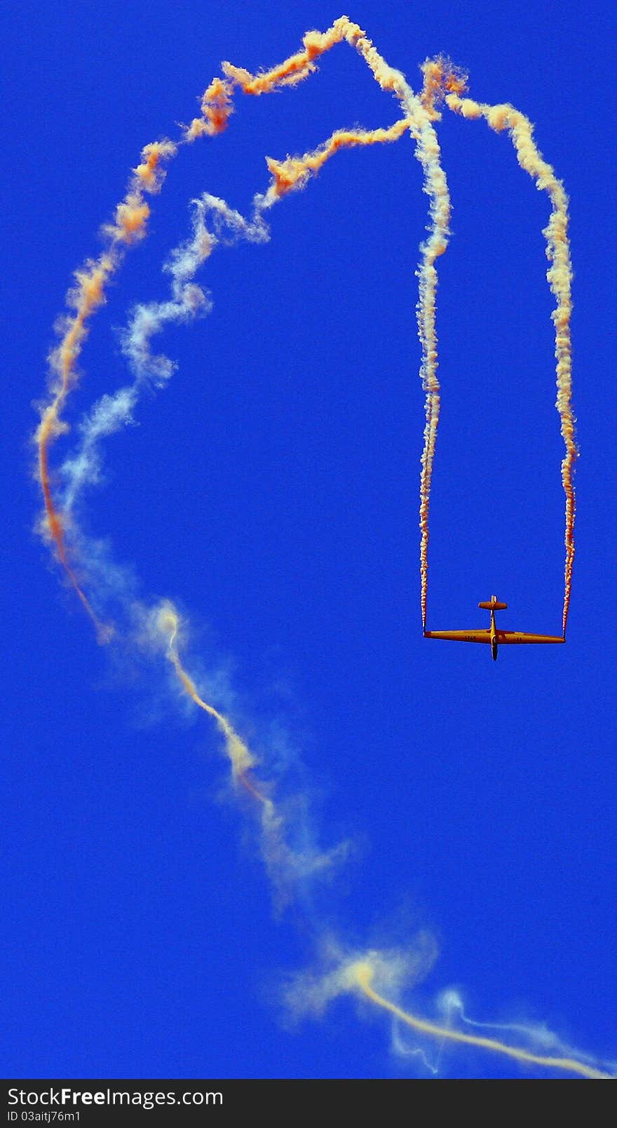 Airplanes air show in the sky