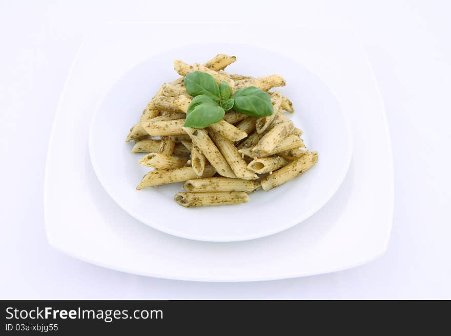 Penne with pesto