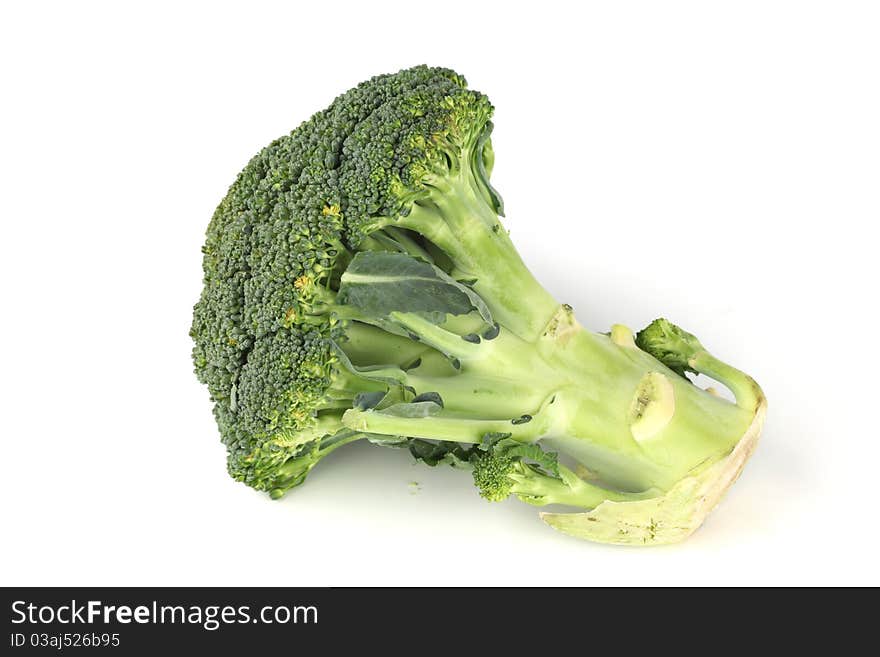 Broccoli on white