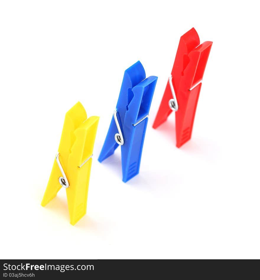 Colored clothespins