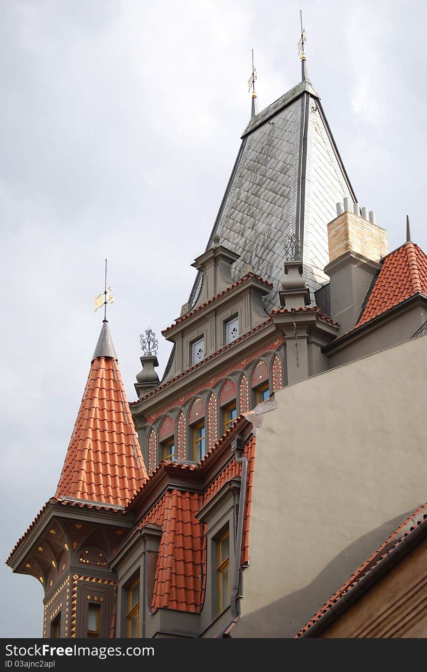 Prague s roof detail