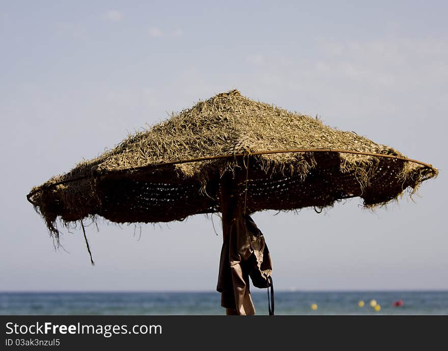 Straw umbrella