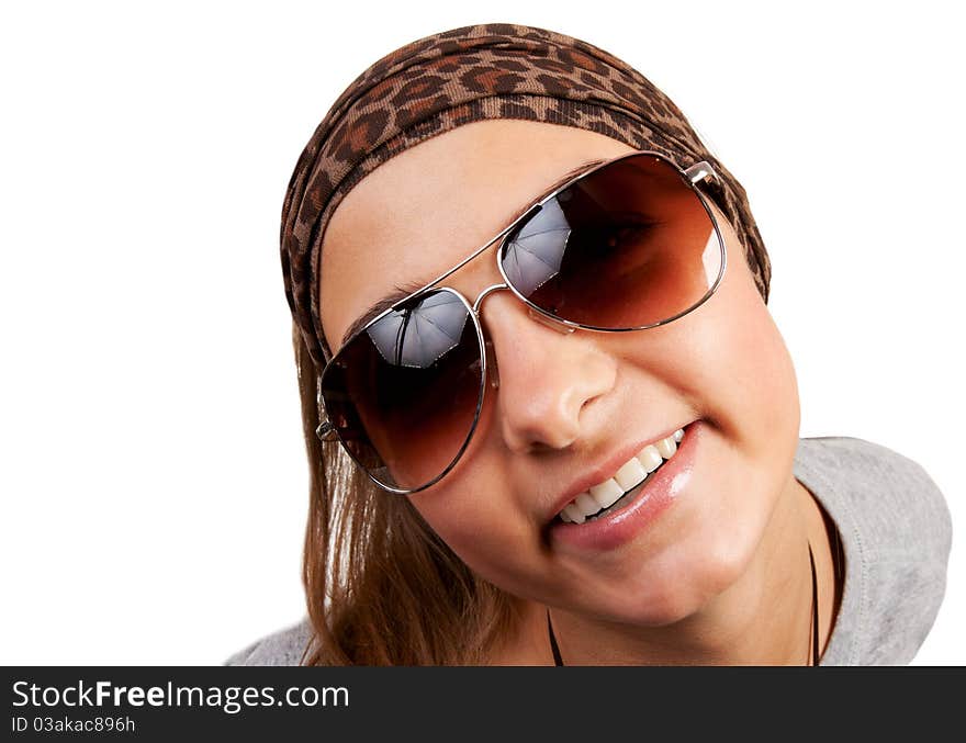 Portrait Of A Girl With Glasses