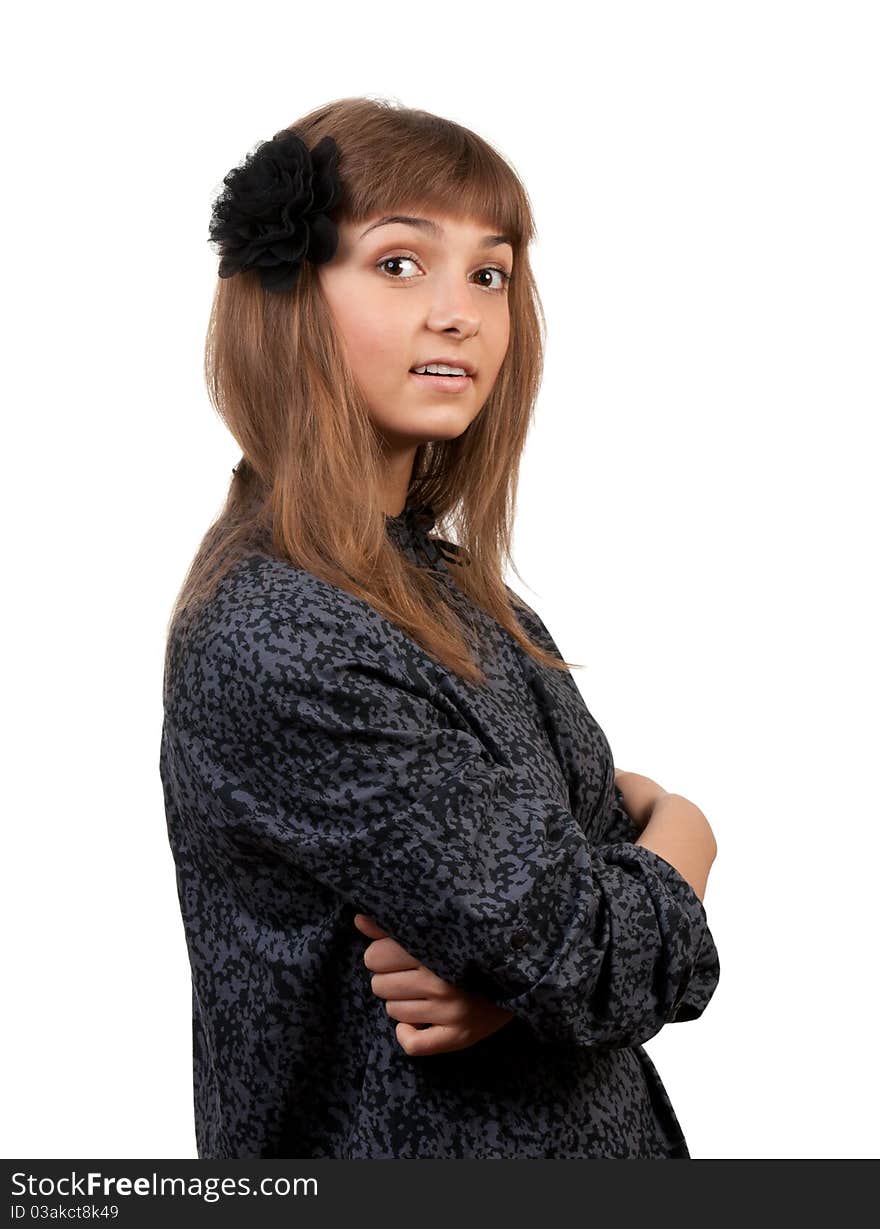 Portrait Of A Girl With Glasses