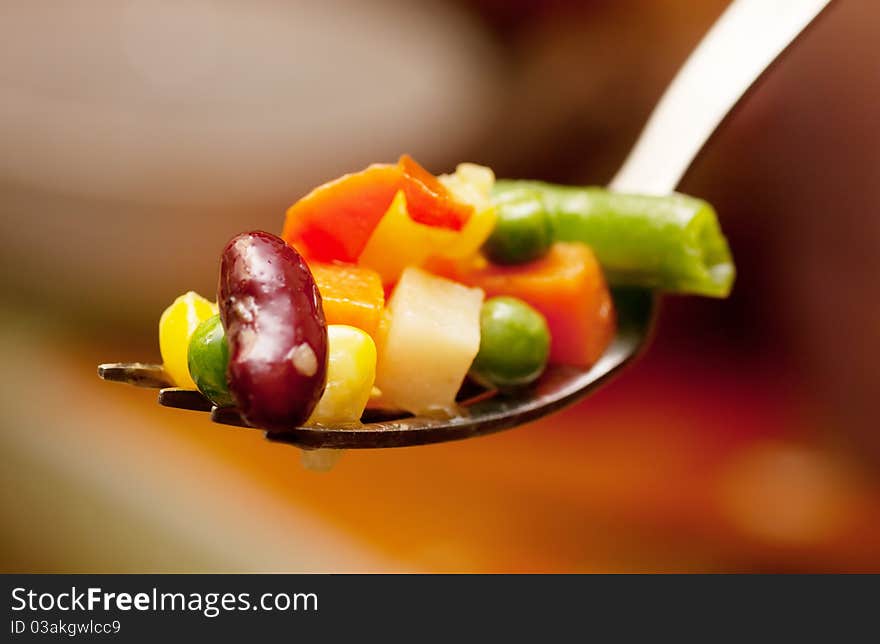 Boiled vegetables