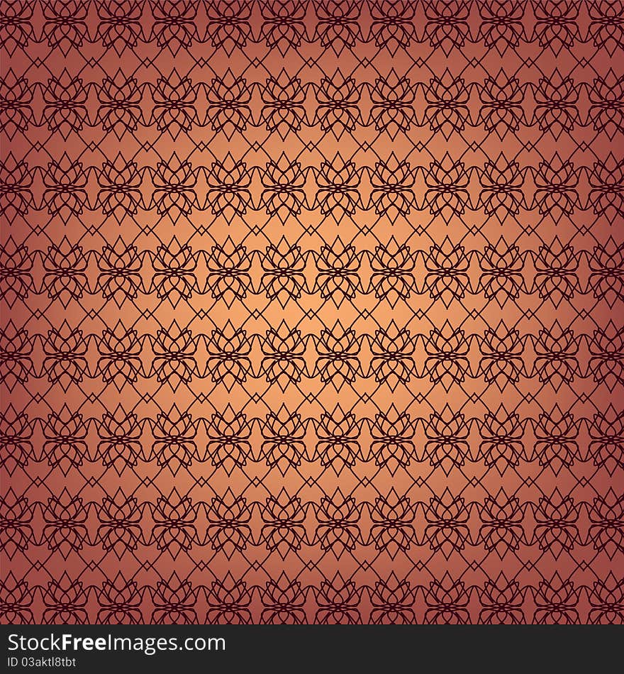 Seamless ornamental wallpaper